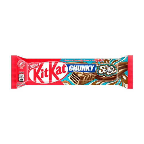 Шоколадный батончик KitKat Chunky Funky Milk & White   40гр