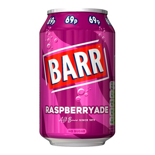 Газ.напиток Barr American RASPBERRYADE no sugar   330мл