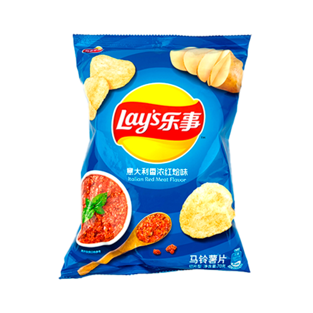 Чипсы Lay's Italian Red Meat Flavor   70гр