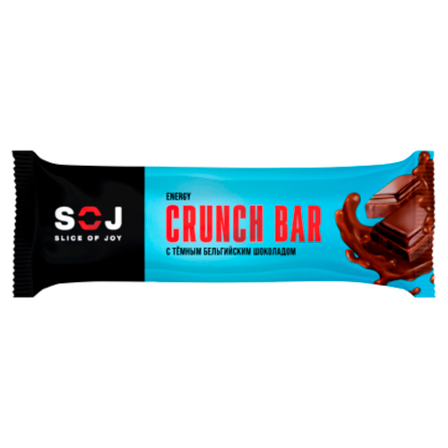 Батончик SOJ Crunch Bar с темным шоколадом 40гр.