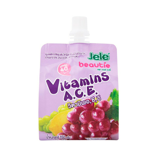 Желе Jele Beautie Фруктовый микс + Виноград, витамин A, C, E   140гр