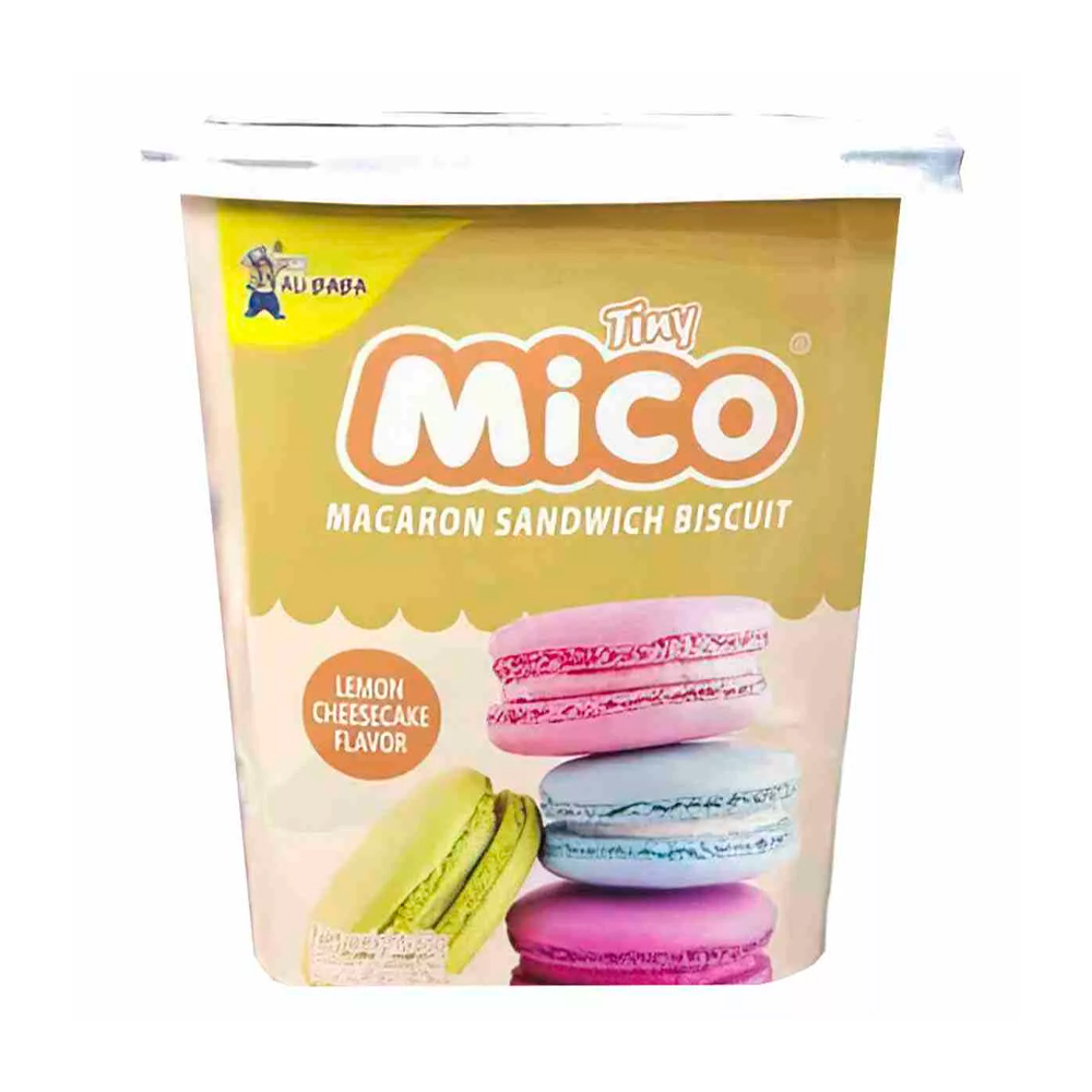 Печенье Tiny Mico Macaron Sandwich Lemon Cheesecake   88гр