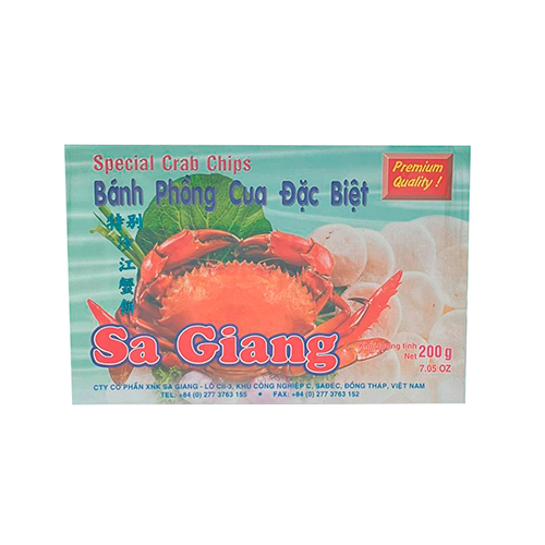 Чипсы со вкусом крабов SA Giang Phong Cua 200гр