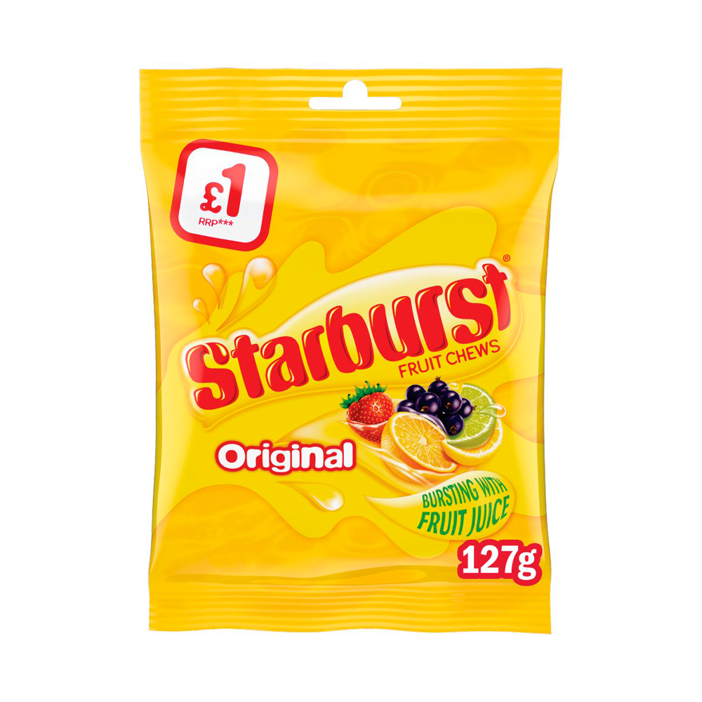 Жев.драже  Starburst ORIGINAL FRUIT CHEWS    127гр