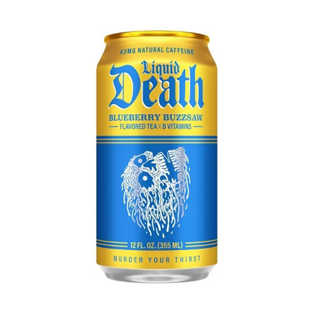 Газ.напиток Liquid Death Blueberry Buzzsaw Tea   355мл