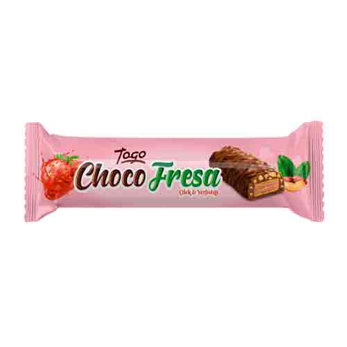 Вафли Choco Fresa с нач. со вкусом клубники и арахисом 50гр