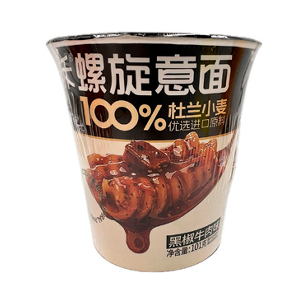 Лапша Wangbaiji со вкусом говядины и черным перцем   101гр