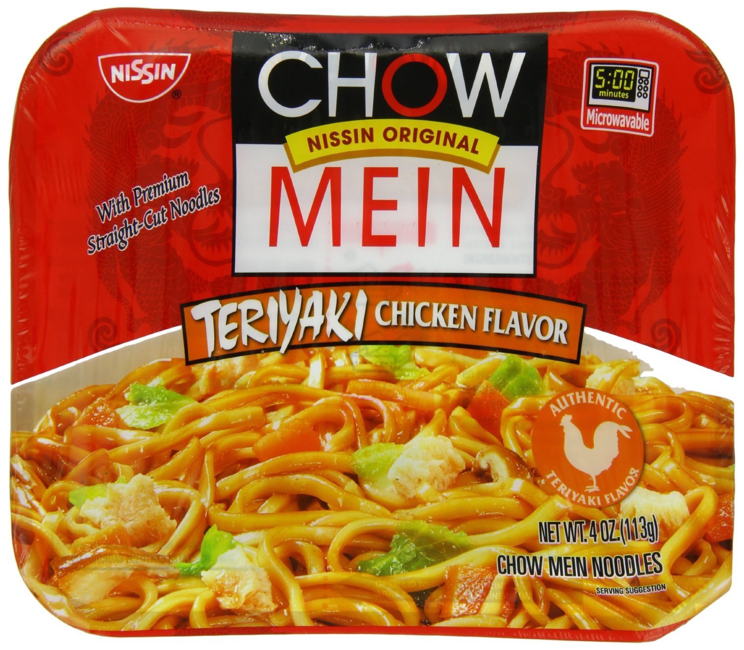 Лапша Chow Mein Nissin Teriyaki Chicken  113гр.