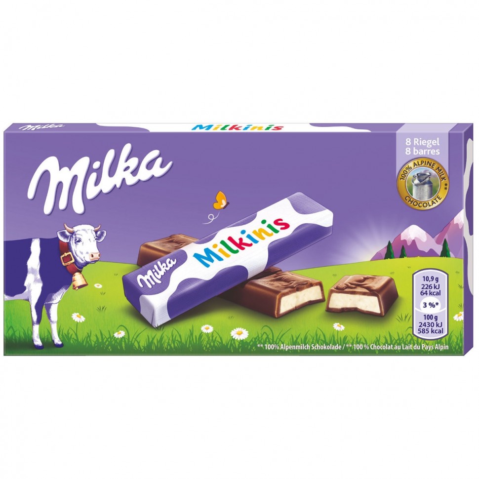 Шоколад Milka milkinis stik  (индивид.упак) 87,5гр