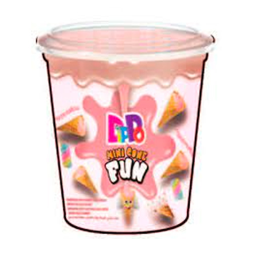 Вафельный рожок DIPPO Mini Cone Fun с начинкой маршмеллоу   60гр