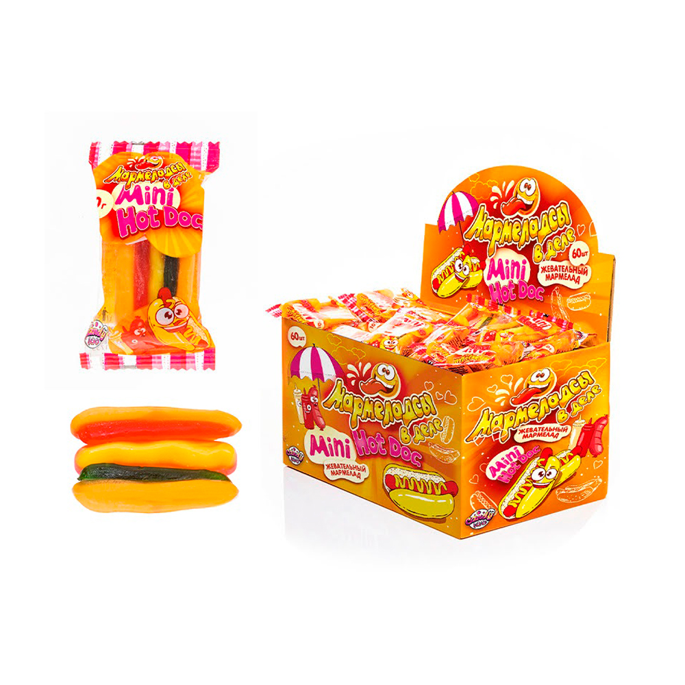Жев.мармелад Мармеладсы в деле mini HOTDOG   10гр