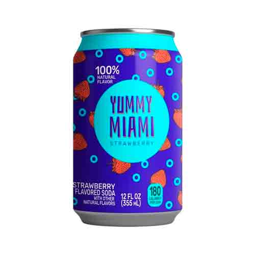 Газ.напиток Yummy Miami Strawberry 355мл