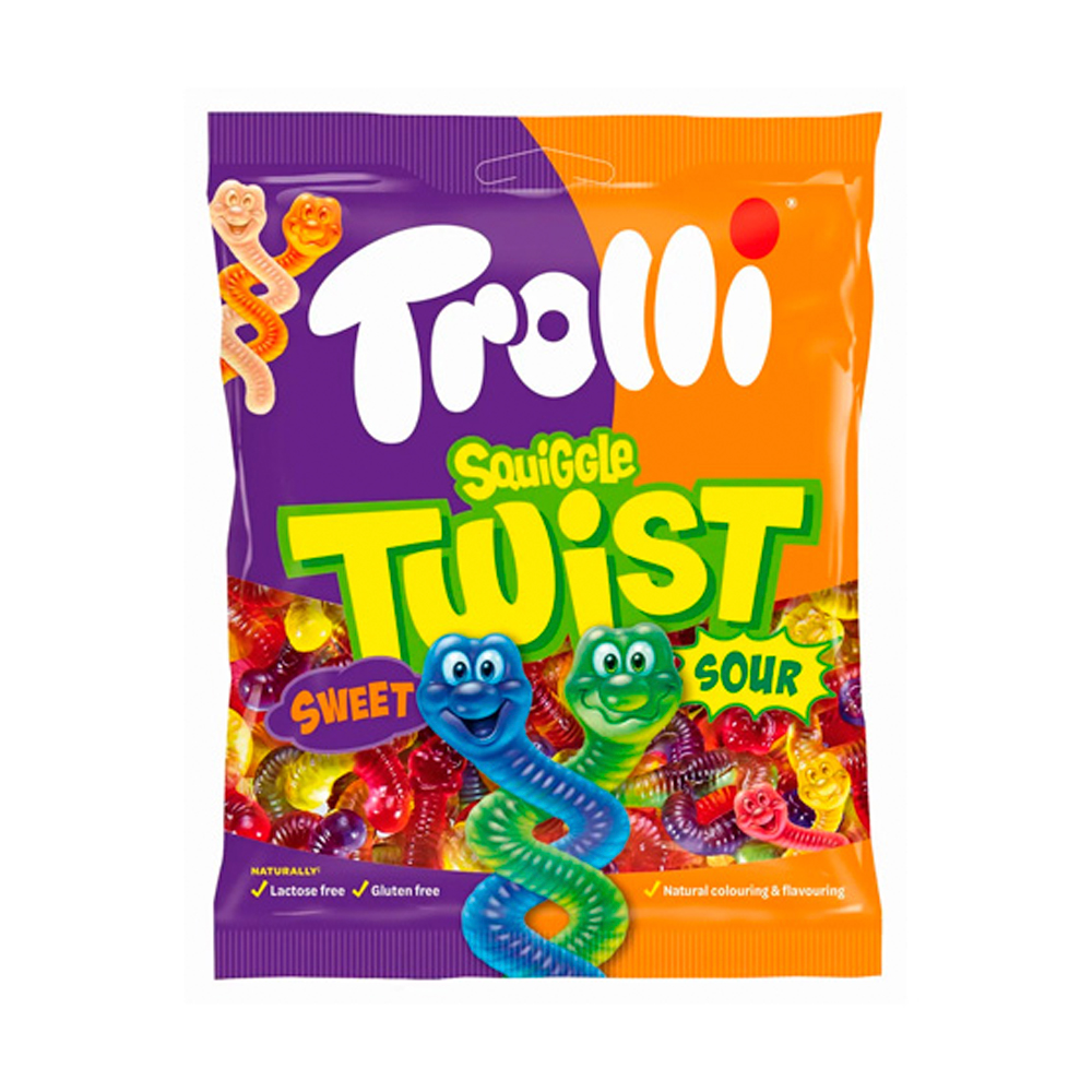 Жев.мармелад Trolli Squiggle Twist  (Букашки-обнимашки)  150гр