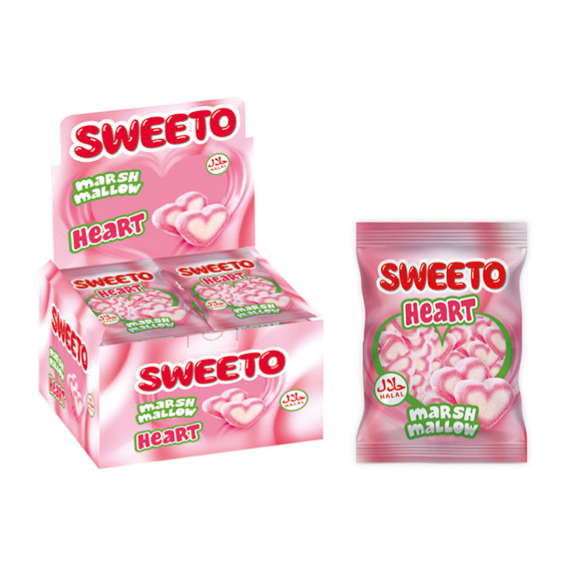 Зефир Sweeto Heart в пакетиках сердечки 30гр.