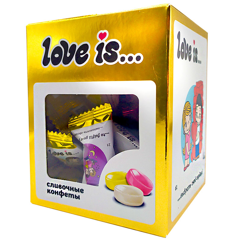 Жев.конфета Love is ассорти вкусов  ЗОЛОТО  105гр