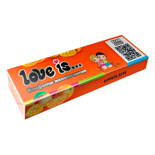 Жев.конфета Love is Манго Апельсин   20гр