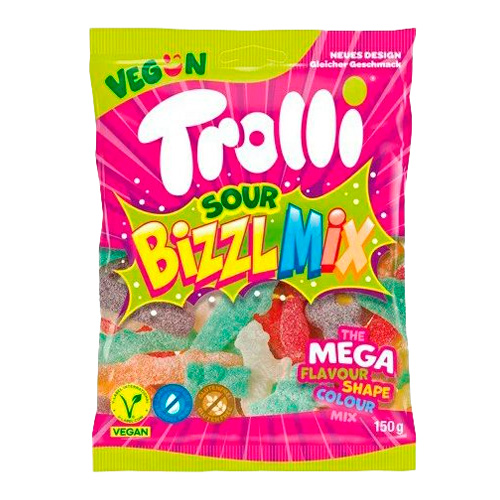 Жев.мармелад Trolli Bizzl Mix   150гр