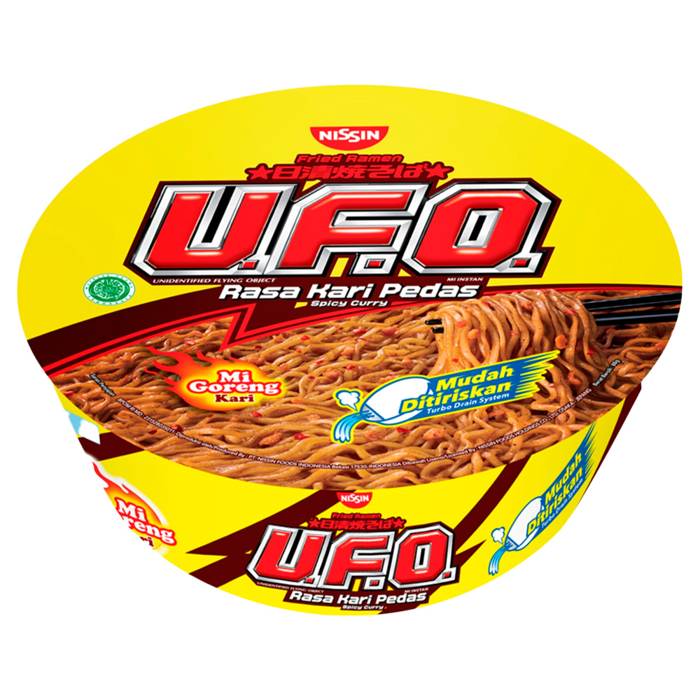 Лапша NISSIN UFO INSTANT CUP FRIED NOODLES SPICY CURRY 88гр