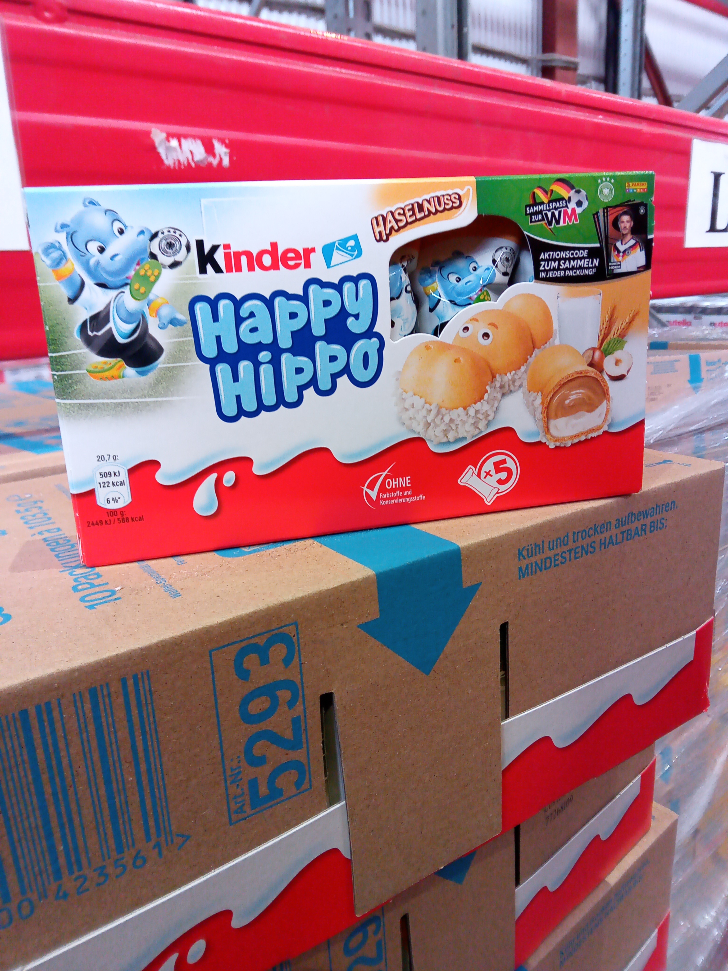 Печенье Kinder Happy Hippo Hazelnut молочное   103,5гр