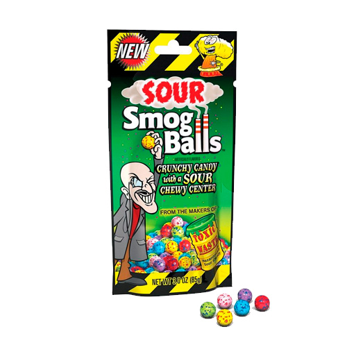 Драже Toxic Waste Smog Balls  пакет 85гр