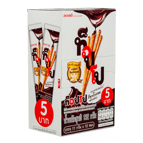 Бисквитные палочки Lotte Toppo с ванильной начинкой   11гр
