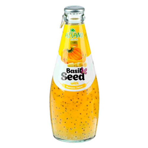 Нектар Aziano Banana Juice with Basil Seed Drink м  290мл