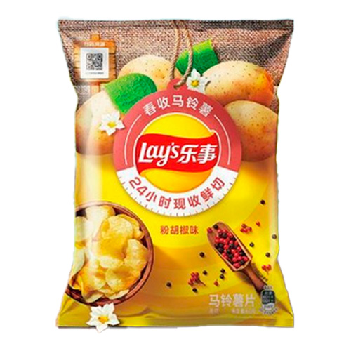Чипсы Lay's pink pepper   116гр