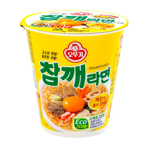 Лапша Ottogi Sesame Ramen со вкусом жареного кунжута   65гр