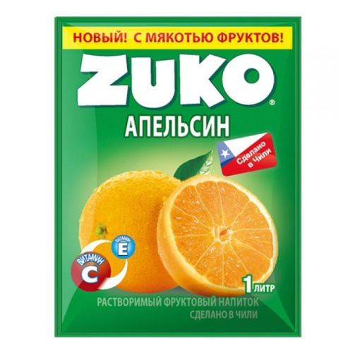 Растворимый напиток Zuko Апельсин    20гр