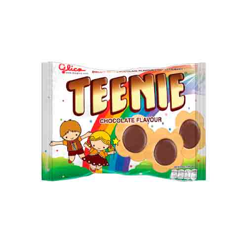 Печенье бисквитное  Glico  Teenie Chocolate 45гр