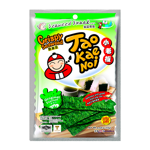 Снеки из морских водорослей Original TAO KAE NOI 15гр.