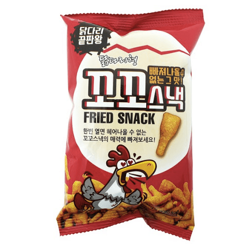 Хрустящий снек со вкусом острой курицы Kko Kko Snack 35гр