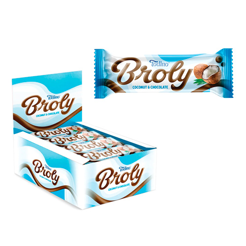Батончик Broly с кокосовой стружкой   30гр