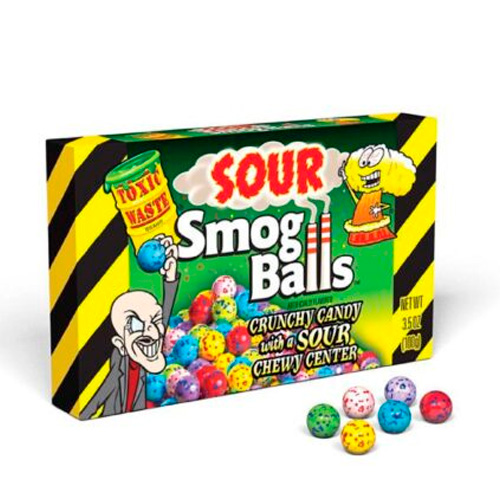 Драже Toxic Waste Smog Balls  коробка 85гр