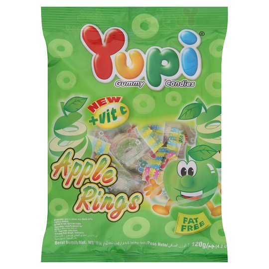 Жев.конфеты Yupi Apple Rings 45г