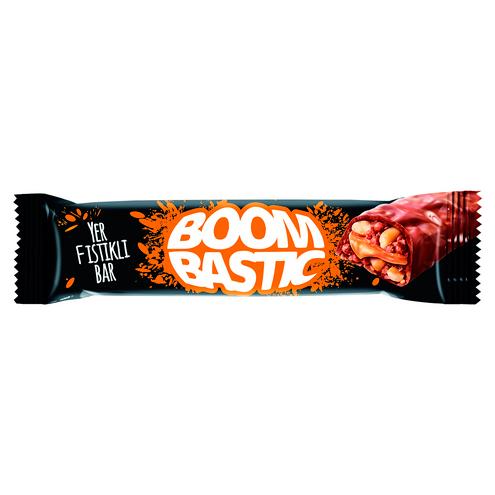 Батончик Boombastic в мол. шок. с карамелью и арахисом 45 гр. Турция