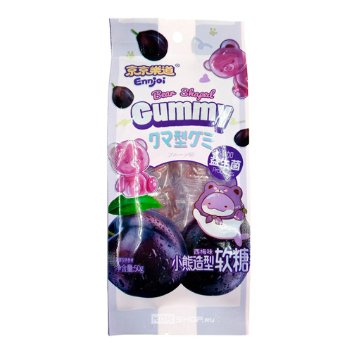 Желейные конфеты Guandong Bear Shaped Prune Gummy   50гр