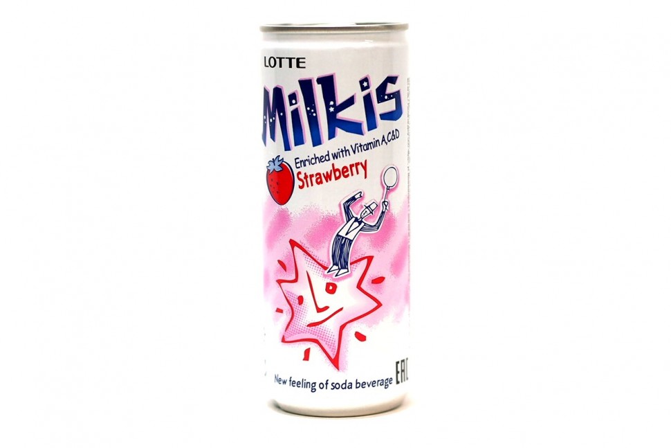 Газ.напиток Lotte Milkis Strawberry   250мл