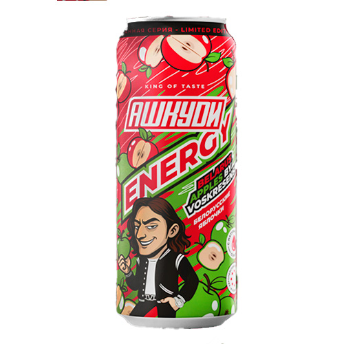 Энергетический напиток HQD Energy Belarus Apples by Voskresenskii м  450мл