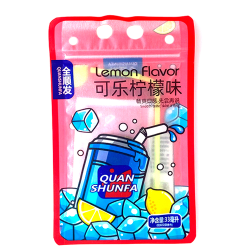 Растворимый напиток Lemon flavor Quan Shunfa красный 33гр