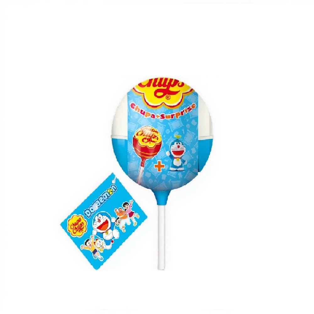 Конфета на палочке Chupa Chups Strawberry Lollipop - Surprise (Doraemon)    12гр