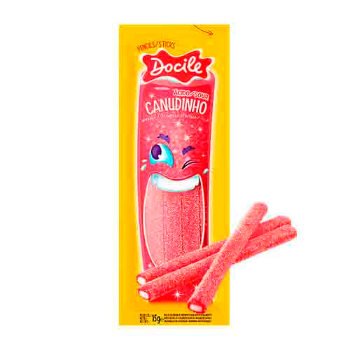 Жев.мармелад DOCILE Sour Strawberry Pencils   15гр