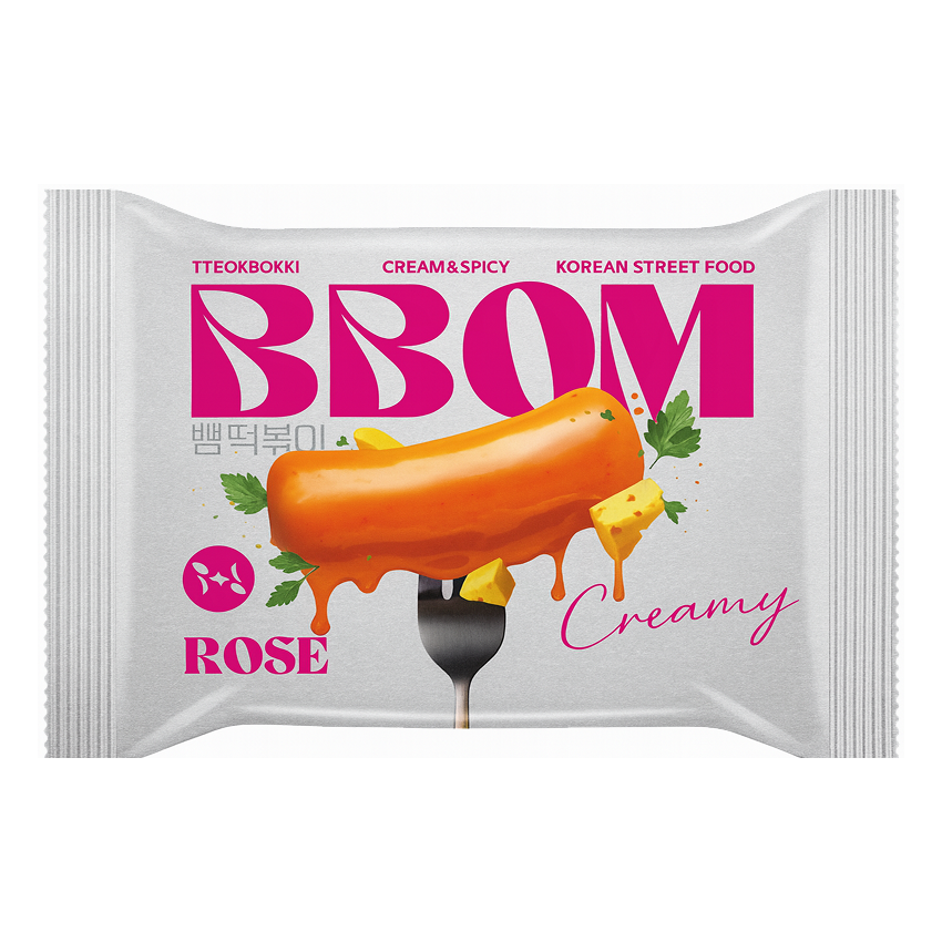 Рисовые палочки BBOM Pouch Topokki Rose   147гр