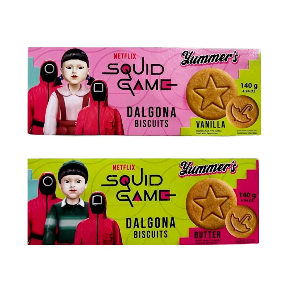 Печенье Yummer's Squid Game Dalgona ассорти  140гр