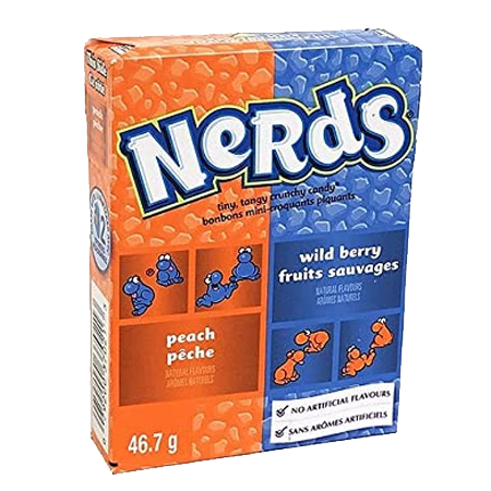 Жев.конфета Wonka Nerds со вкусом персика и лесных ягод   46,7гр