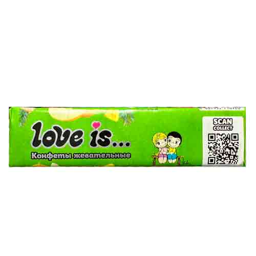 Жев.конфета Love is Дыня-Ананас   20гр