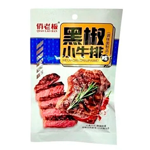 Снек Nanjin стейк из телятины с черным перцем   20гр