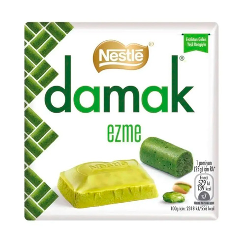 Шоколад Nestle Damak Ezme белый шоколад с фисташками   55гр