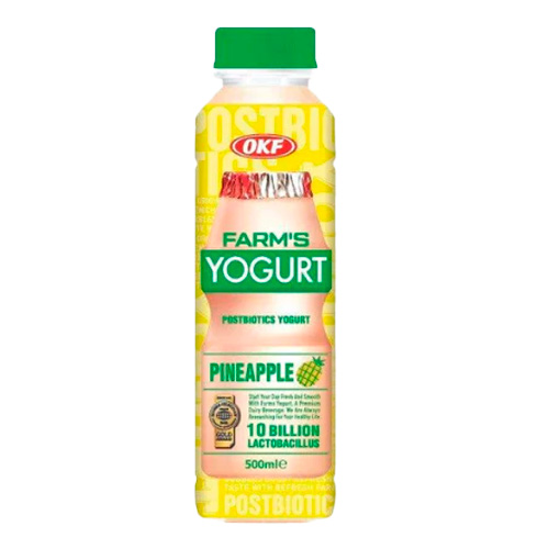 Напиток безалкогольный OKF Farms Yougurt Pineapple  пэт 500мл