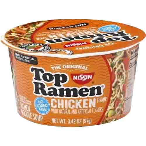 Лапша Nissin Top Ramen со вкусом курицы    97гр